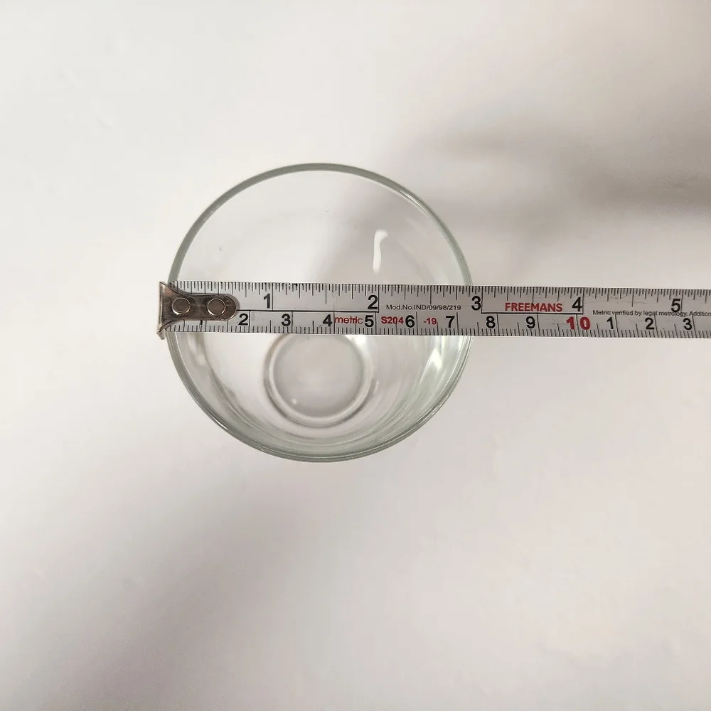 Set of 2 Clear Glass Votives